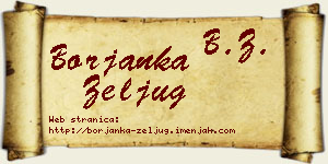 Borjanka Zeljug vizit kartica